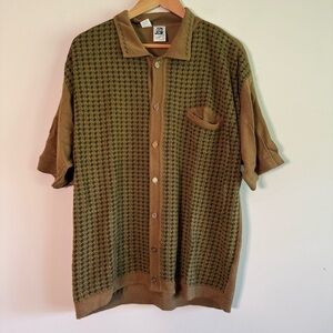 Kennington LTD vintage short sleeve button down polo shirt size XL